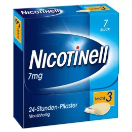 NICOTINELL 7 mg/24 stundu plāksteris 17,5 mg, 7 gab