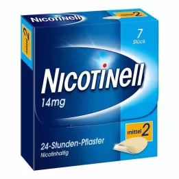 NICOTINELL 14 mg/24 stundu plāksteris 35mg, 7 gab