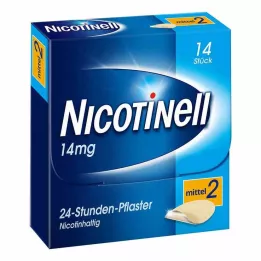NICOTINELL 14 mg/24 stundu plāksteris 35mg, 14 gab
