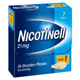 NICOTINELL 21 mg/24 stundu plāksteris 52,5 mg, 7 gab