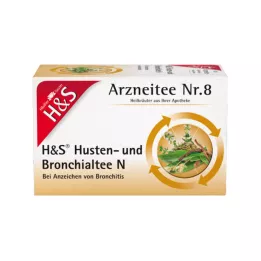 H&amp;S klepus un bronhiālās tējas N filtra maisiņi, 20 x 2,0 g