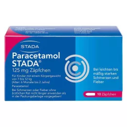 PARACETAMOL STADA 125 mg svecītes, 10 gab
