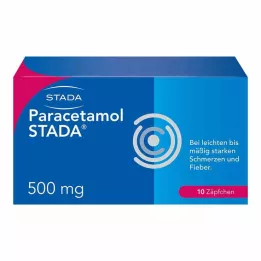 PARACETAMOL STADA 500 mg svecītes, 10 gab