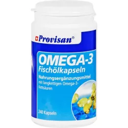 PROVISAN Omega-3 zivju eļļas kapsulas, 240 gab