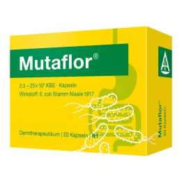 MUTAFLOR zarnās šķīstošās cietās kapsulas, 20 gab