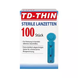 GLUCO TEST Lancetes, 100 gab