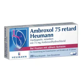 AMBROXOL 75 retard Heumann kapsulas, 20 gab
