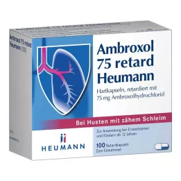AMBROXOL 75 retard Heumann kapsulas, 100 gab