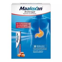 MAALOXAN 25 mVal Šķidrums, 20X10 ml