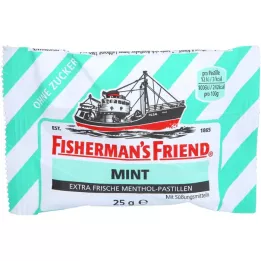 FISHERMANS FRIEND piparmētru pastilas bez cukura, 25 g