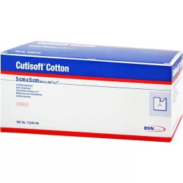 CUTISOFT Kokvilnas spraugas komprese 5x5 cm sterila, 50X2 gab