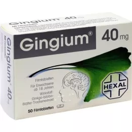 GINGIUM Apvalkotās tabletes, 50 gab