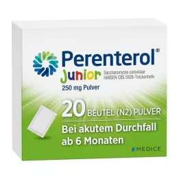 PERENTEROL Junior 250 mg pulvera pudele, 20 gab