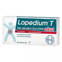 LOPEDIUM T akūts pret akūtu caureju tabletes, 10 gab