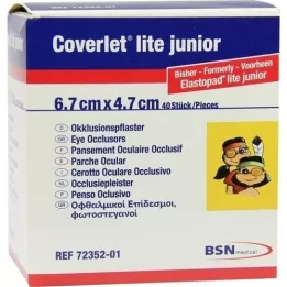 COVERLET lite junior acu oklūzijas rāmis 47x67 mm, 40 gab