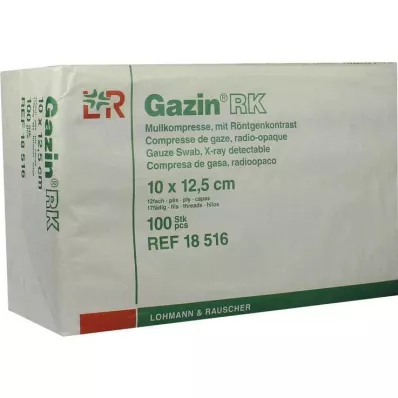 GAZIN Marles komp. 10x12,5 cm nesterils 12-kārtīgs RK, 100 gab GAZIN Marles komp. 10x12,5 cm nesterils 12-kārtīgs RK, 100 gab
