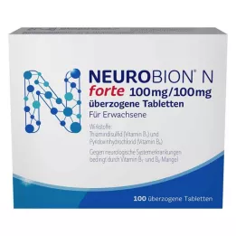 NEUROBION N forte apvalkotās tabletes, 100 gab
