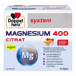 DOPPELHERZ Magnijs 400 Citrāta sistēma Granulas, 40 gab