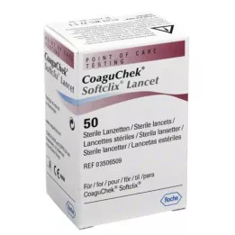 COAGUCHEK Softclix Lancet, 50 gab