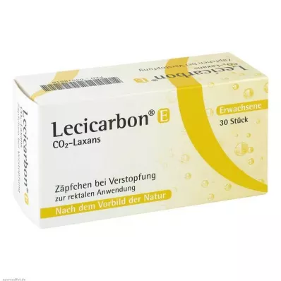 LECICARBON E CO2 Laxans svecītes pieaugušajiem, 30 gab