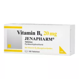 VITAMIN B6 20 mg Jenafarm tabletes, 100 gab