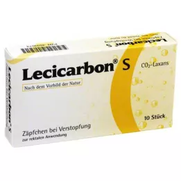 LECICARBON S CO2 Laxans svecītes, 10 gab