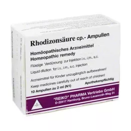 RHODIZONSÄURE cp. Ampulas Injekciju šķīdums, 10X2 ml