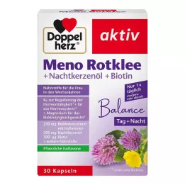 DOPPELHERZ Meno Sarkanais āboliņš+Naktssveces eļļa+Biotīna vāciņi, 30 gab