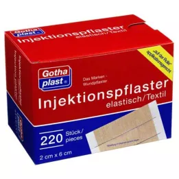 GOTHAPLAST Injekcijas plāksteris 2x6 cm, 220 gab