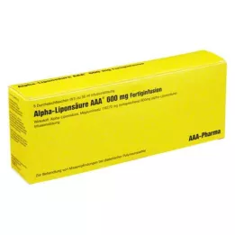 ALPHA LIPONSÄURE AAA 600 mg injekciju flakoni, 5X50 ml