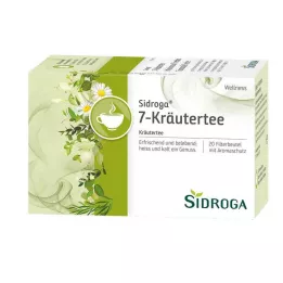 SIDROGA Wellness 7-Zāļu tējas filtra maisiņi, 20 x 2,0 g