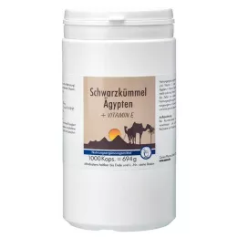 SCHWARZKÜMMEL ÄGYPTEN+E kapsulas, 1000 gab