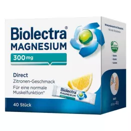 BIOLECTRA Magnijs 300 mg Direct Lemon Sticks, 40 gab