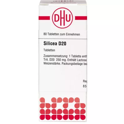 SILICEA D 20 tabletes, 80 gab