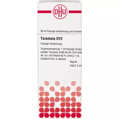 TARANTULA D 12 Atšķaidījums, 50 ml