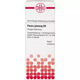 PANAX GINSENG D 4 atšķaidījums, 50 ml
