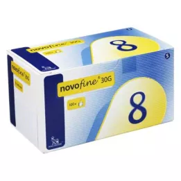 NOVOFINE 8 kanulas 0,30x8 mm, 100 gab