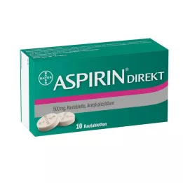 ASPIRIN Košļājamās tabletes Direkt, 10 gab