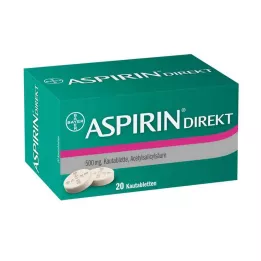 ASPIRIN Tiešās košļājamās tabletes, 20 gab