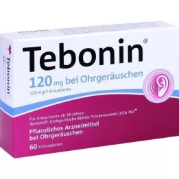 TEBONIN 120 mg pret troksni ausīs, apvalkotās tabletes, 60 gab