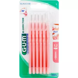 GUM Proxabrush Bi-Directional smalks, 6 gab
