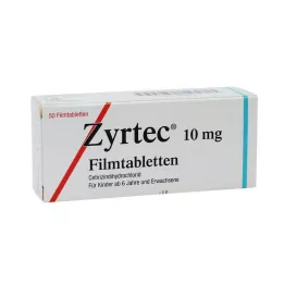 ZYRTEC Apvalkotās tabletes, 50 gab