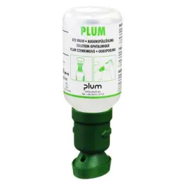 Plūmju Nacl acu mazgāšanas šķīdums ar acu trauku, 200 ml