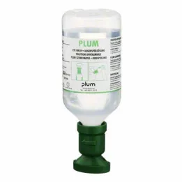 Plūmju Nacl acu mazgāšanas šķīdums ar acu trauku, 500 ml