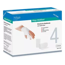 HÖGA-MUBILAST Fiksācijas pārsējs 4 cmx4 m ar celofānu, 1 gab