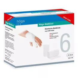 HÖGA-MUBILAST Fiksējot pārsēju 6 cmx4 m o.cellophan, 20 st