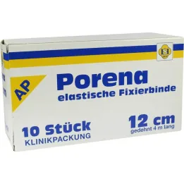 Porena elastīgā marles saite 12cm bez čella balta, 10gab
