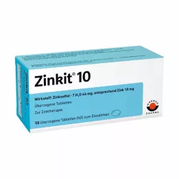 ZINKIT 10 apvalkotās tabletes, 100 gab