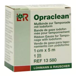 OPRACLEAN Marles pārsējs tamponam ar jodoformu 1 cm x 5 m, 1 gab