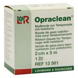 OPRACLEAN Marles pārsējs tamponam ar jodoformu 2 cm x 5 m, 1 gab